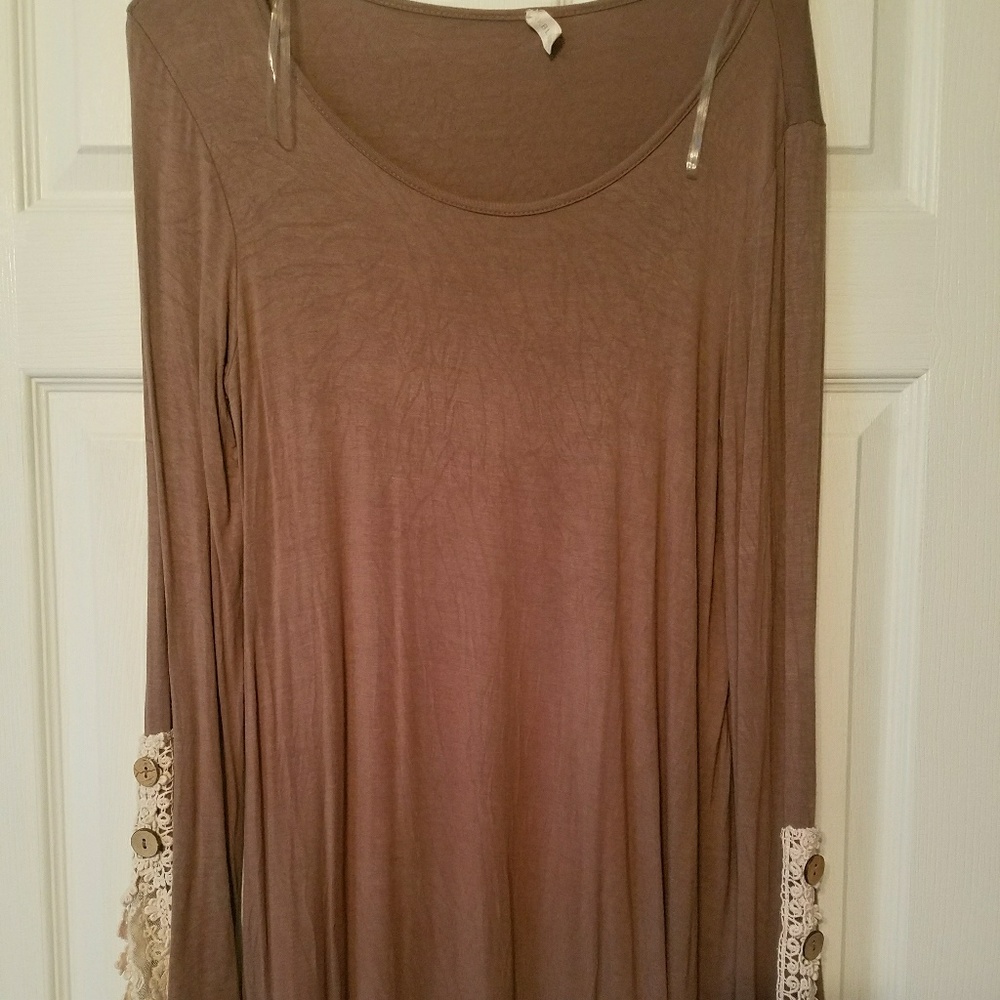 Long sleeve Pink Blush top
